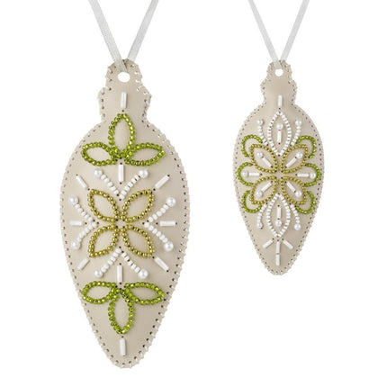Beaded Embroidery Kit “Icicle Christmas Ornament”