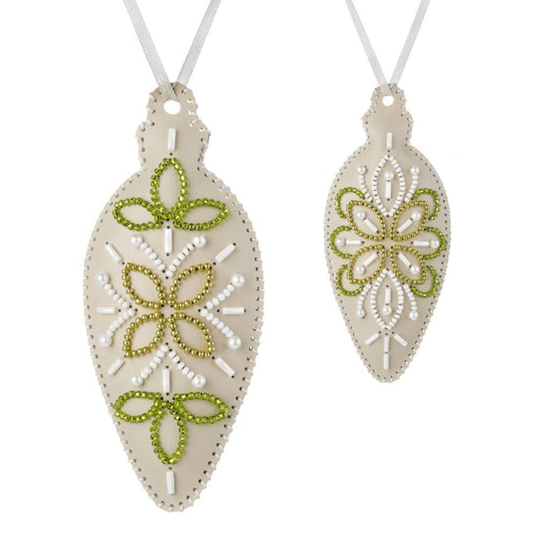 Beaded Embroidery Kit “Icicle Christmas Ornament”