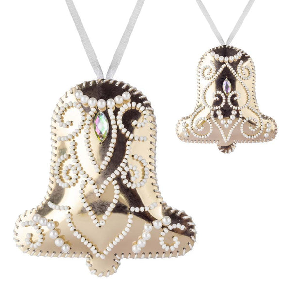 Beaded Embroidery Kit “Bell Christmas Ornament”