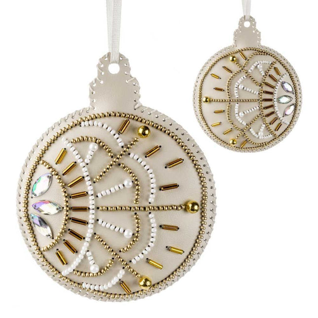 Beaded Embroidery Kit “Bauble Christmas Ornament”