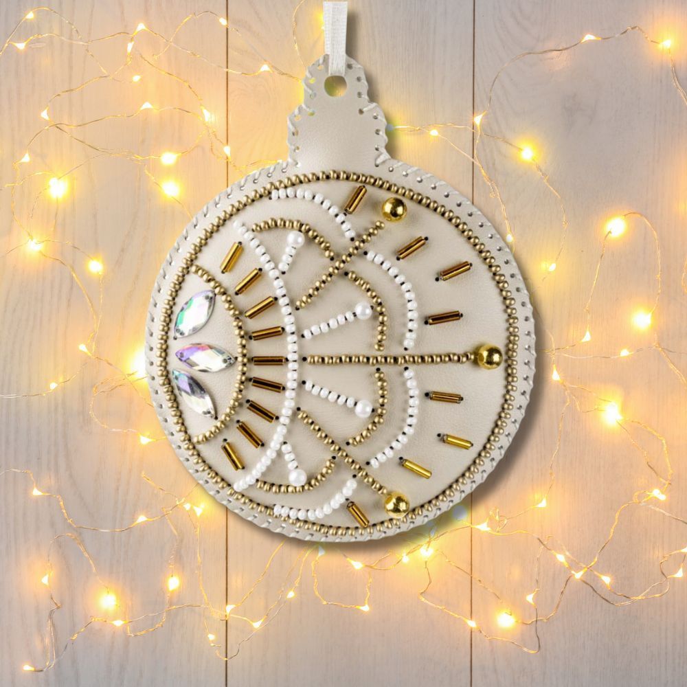 Beaded Embroidery Kit “Bauble Christmas Ornament”