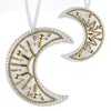 Beaded Embroidery Kit “Crescent Moon Christmas Ornament”