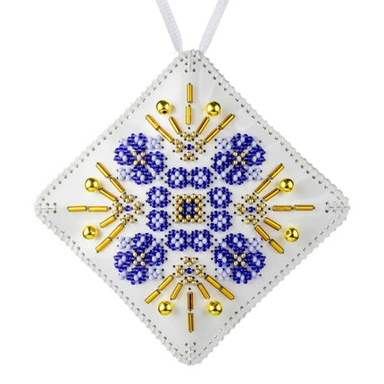Beaded Embroidery Kit “Mini Pillow Christmas Ornament”