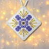 Beaded Embroidery Kit “Mini Pillow Christmas Ornament”