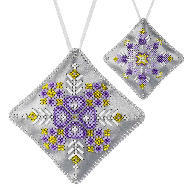Beaded Embroidery Kit “Mini Pillow Christmas Ornament”