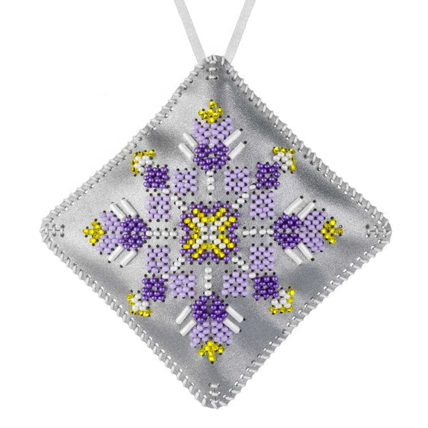Beaded Embroidery Kit “Mini Pillow Christmas Ornament”