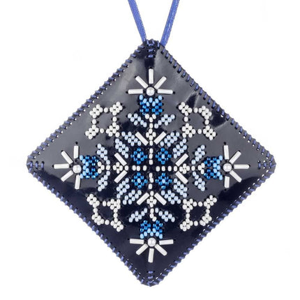 Beaded Embroidery Kit “Mini Pillow Christmas Ornament”