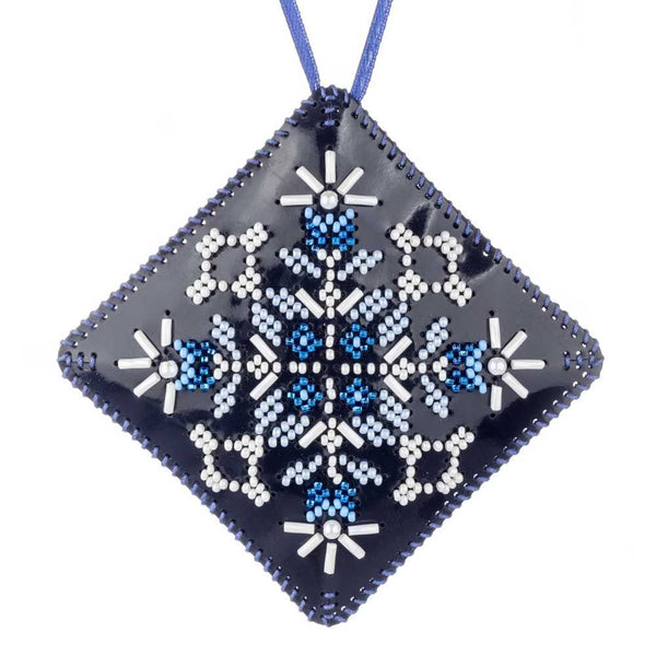 Beaded Embroidery Kit “Mini Pillow Christmas Ornament”