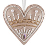 Beaded Embroidery Kit “Heart Christmas Ornament”