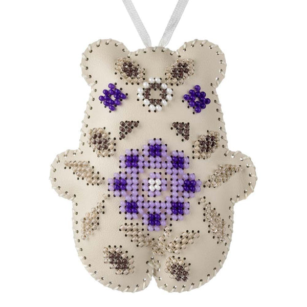 Beaded Embroidery Kit “Bear Christmas Ornament”