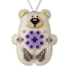 Beaded Embroidery Kit “Bear Christmas Ornament”