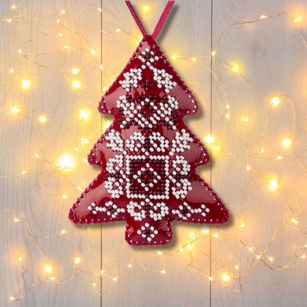 Beaded Embroidery Kit “Christmas Tree Ornament”