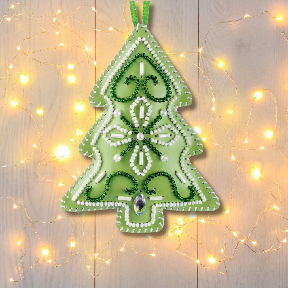 Beaded Embroidery Kit “Christmas Tree Ornament”