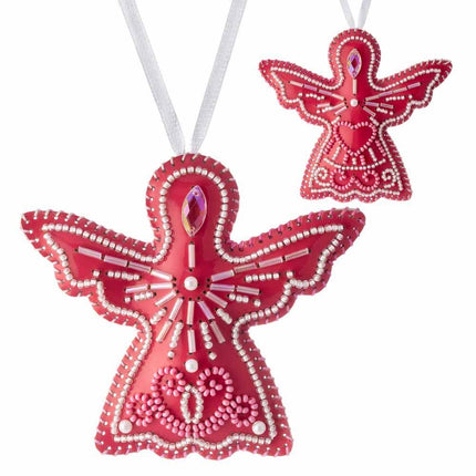 Beaded Embroidery Kit “Angel Christmas Ornament”