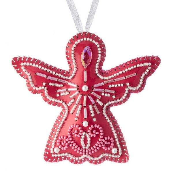 Beaded Embroidery Kit “Angel Christmas Ornament”