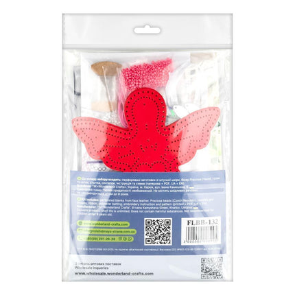 Beaded Embroidery Kit “Angel Christmas Ornament”