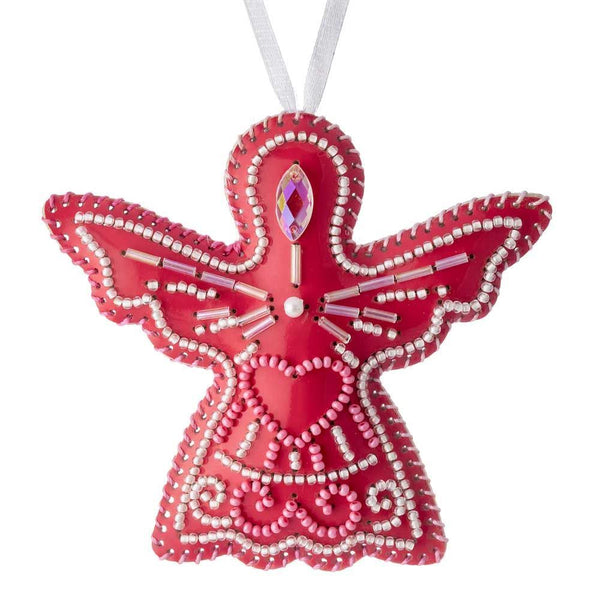 Beaded Embroidery Kit “Angel Christmas Ornament”