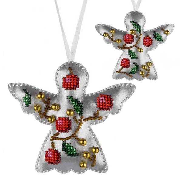 Beaded Embroidery Kit “Silver Night Christmas Ornaments”