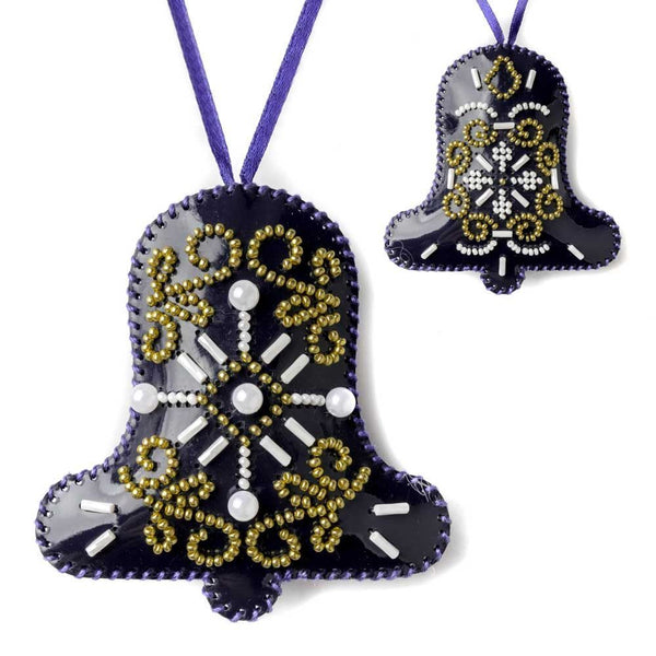 Beaded Embroidery Kit “Winter Symphony Christmas Ornaments”
