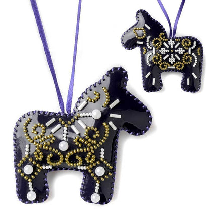 Beaded Embroidery Kit “Winter Symphony Christmas Ornaments”