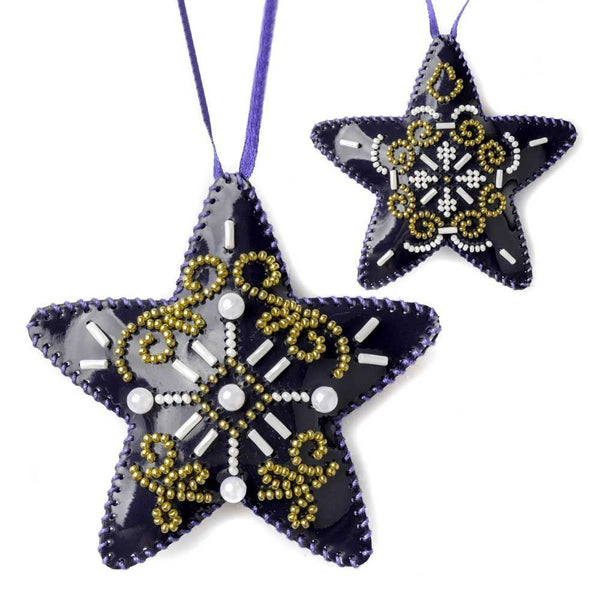Beaded Embroidery Kit “Winter Symphony Christmas Ornaments”