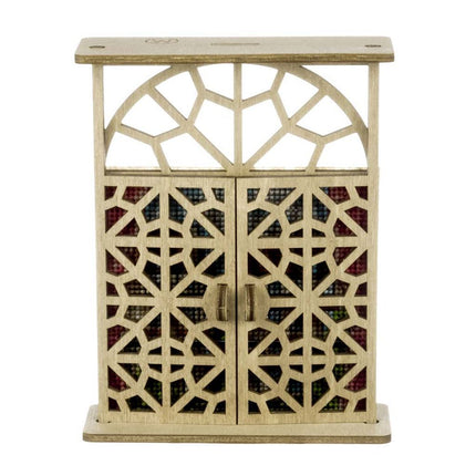 Wooden Window Embroidery Kit with Shutters «Balcony in Paris»