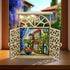 Wooden Window Embroidery Kit with Shutters «Mediterranean Morning»