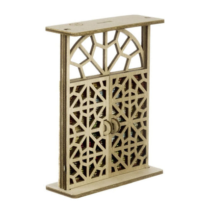 Wooden Window Embroidery Kit with Shutters «Quiet Beyond the Curtains»