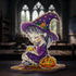 DIY Cross Stitch on Wood Kit "Little Witch In Purple"