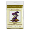 DIY Cross Stitch on Wood Kit "Little Witch In Purple"