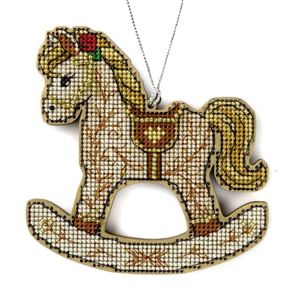 DIY Christmas tree toy kit "Christmas Ornament – Rocking Horse"