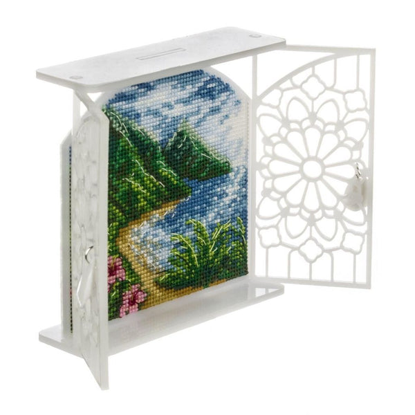 Cross stitch kit with Shutters «Tropical Shore»