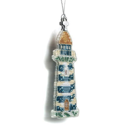 DIY Cross stitch kit "Christmas tree toy - Coastal Lighthouse"