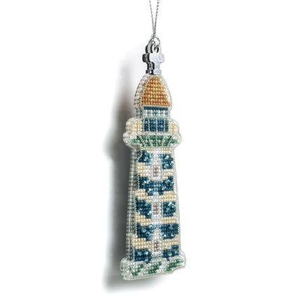 DIY Cross stitch kit "Christmas tree toy - Coastal Lighthouse"