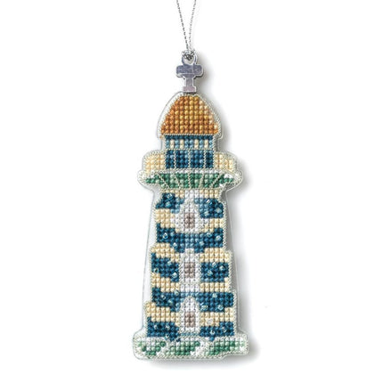 DIY Cross stitch kit "Christmas tree toy - Coastal Lighthouse"