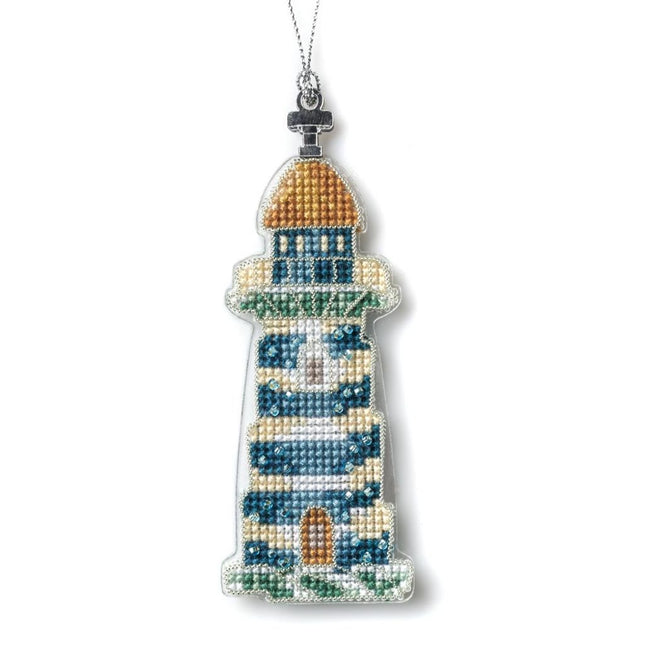 DIY Cross stitch kit "Christmas tree toy - Coastal Lighthouse"