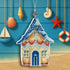 DIY Cross stitch kit "Christmas tree toy - House by the Sea"