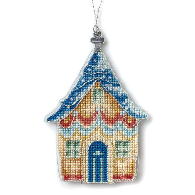 DIY Cross stitch kit "Christmas tree toy - House by the Sea"