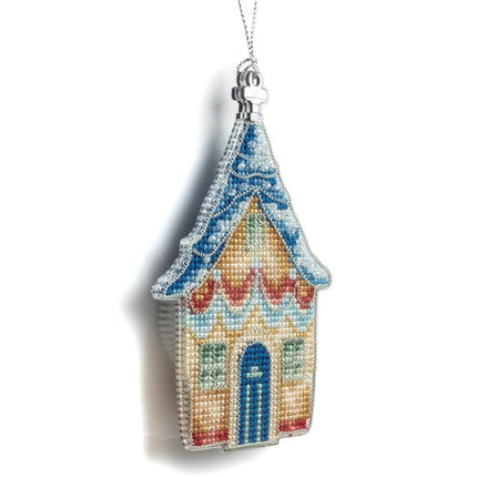DIY Cross stitch kit "Christmas tree toy - House by the Sea"