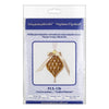 DIY Cross stitch kit "Christmas Ornament – Golden Pinecone"