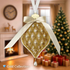 DIY Cross stitch kit "Christmas Ornament – Golden Pinecone"