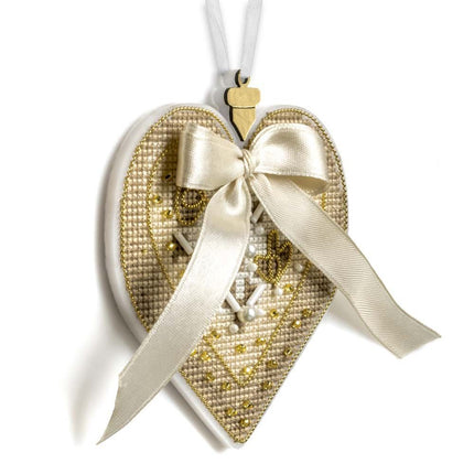 DIY Cross stitch kit "Christmas Ornament – Winter Heart"