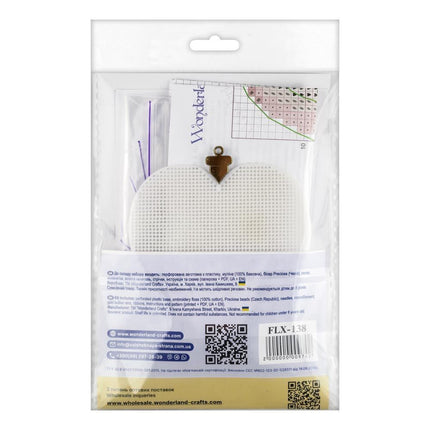 DIY Cross stitch kit "Christmas Ornament – Winter Heart"