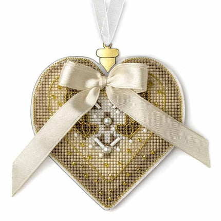 DIY Cross stitch kit "Christmas Ornament – Winter Heart"