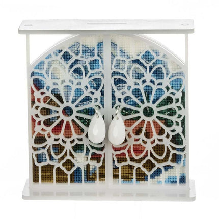 Cross stitch kit with Shutters «Winter Morning in the Chalet»