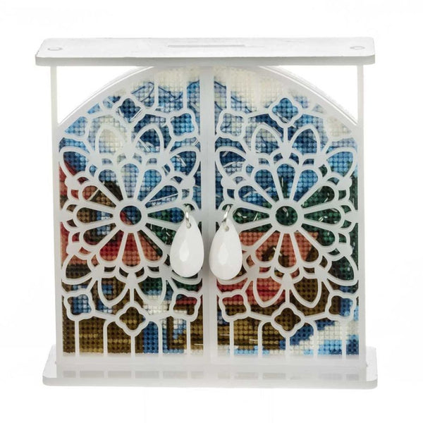 Cross stitch kit with Shutters «Winter Morning in the Chalet»