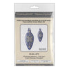 Cross Stitch Kit “Icicle Christmas Ornament” DIY Christmas Ornament on Faux Leather