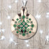 Cross Stitch Kit “Bauble Christmas Ornament” DIY Christmas Ornament on Faux Leather