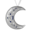 Cross Stitch Kit “Crescent Moon Christmas Ornament” DIY Christmas Ornament on Faux Leather