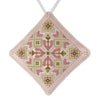 Cross Stitch Kit “Mini Pillow Christmas Ornament” DIY Christmas Ornament on Faux Leather